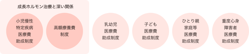 18歳未満を対象とした主な医療費助成制度